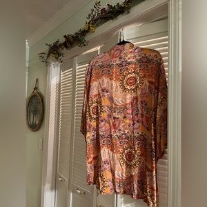 Knox rosé beautiful Boho mandala kimono